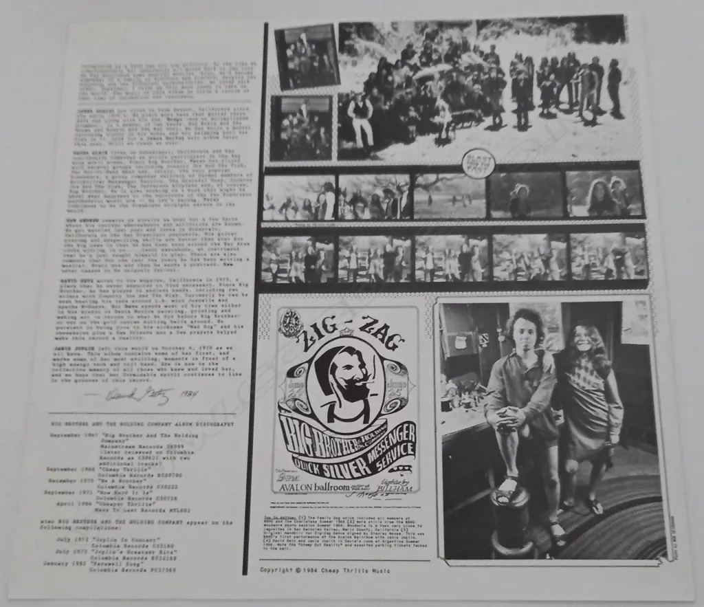 Big Brother & The Holding Company, Cheaper Thrills Image 1++